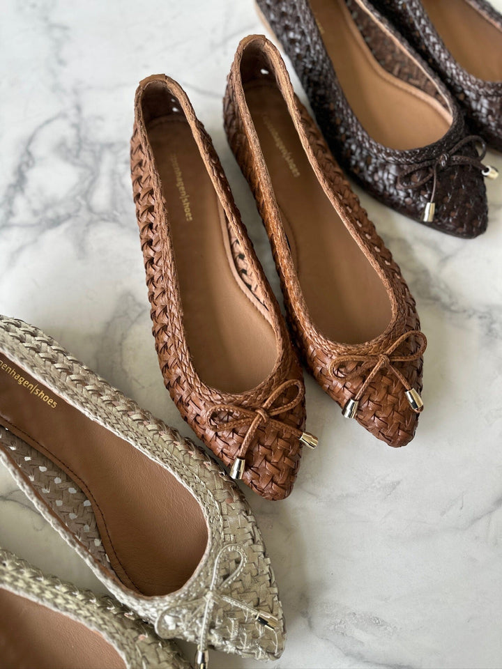 Forudbestilling - Copenhagen Shoes - On My Love CS8586 - 0241 - Cognac Ballerinaer 
