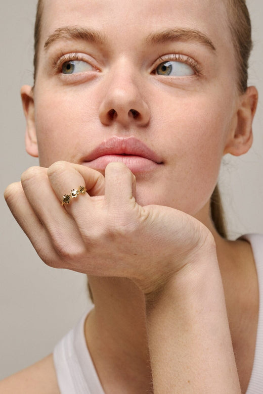 Enamel Copenhagen - Ring, Sunshine Wreath R96G - 925S/Gp