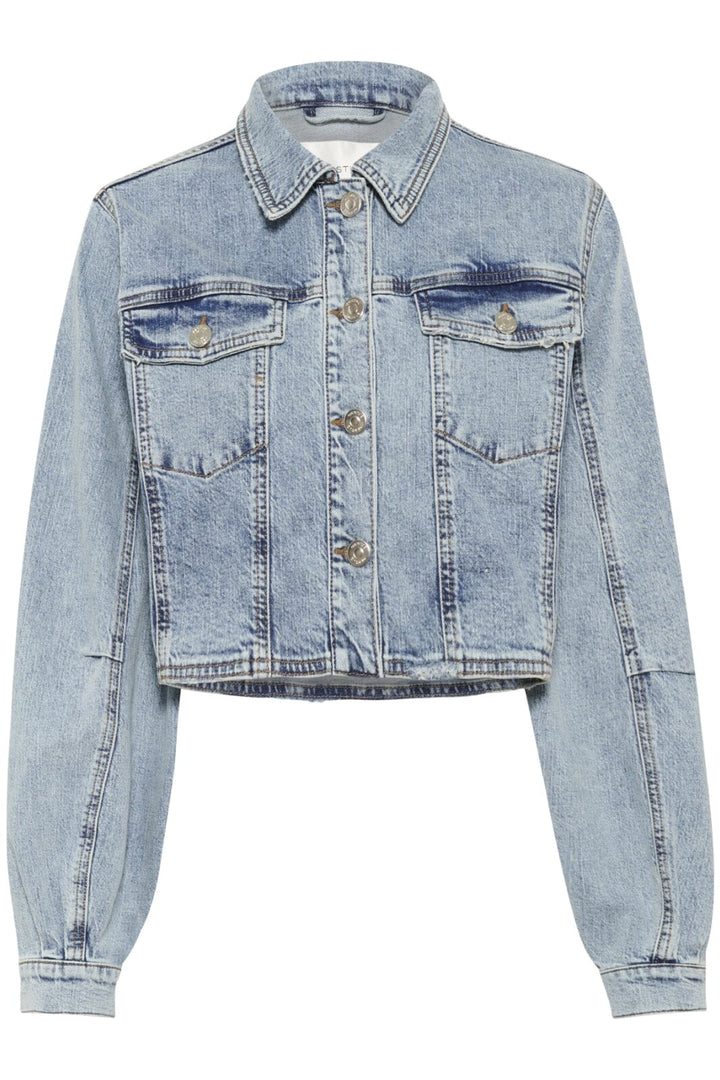 Gestuz - Gzdea Cropped Jacket 10910382 - 107868 - Light Blue Denim
