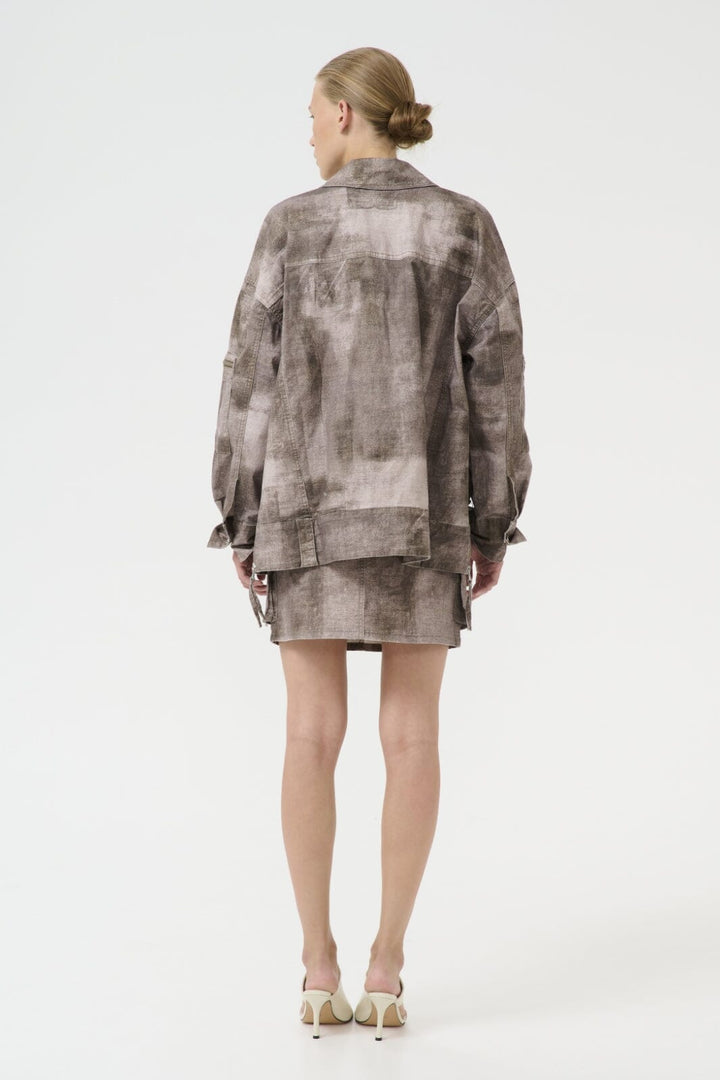 Gestuz - Gzemelen Mini Skirt 10910155 - 107547 - Silver Sage Denim