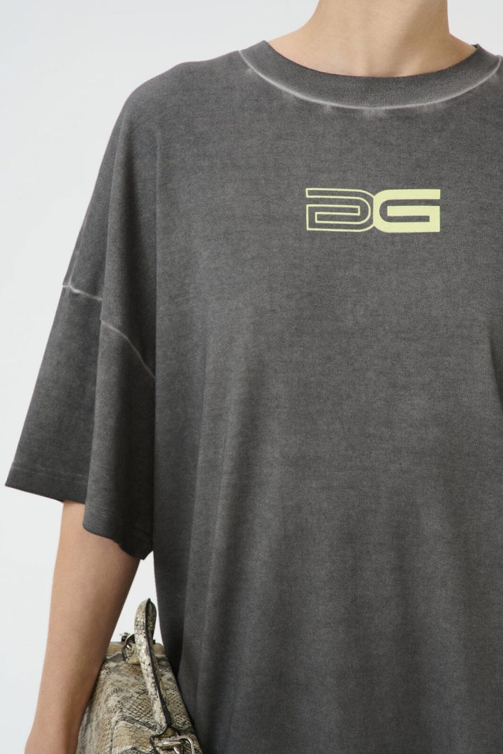Gestuz - Gzsilmo Tee 10910127 - 107718 - Black Oil Washed