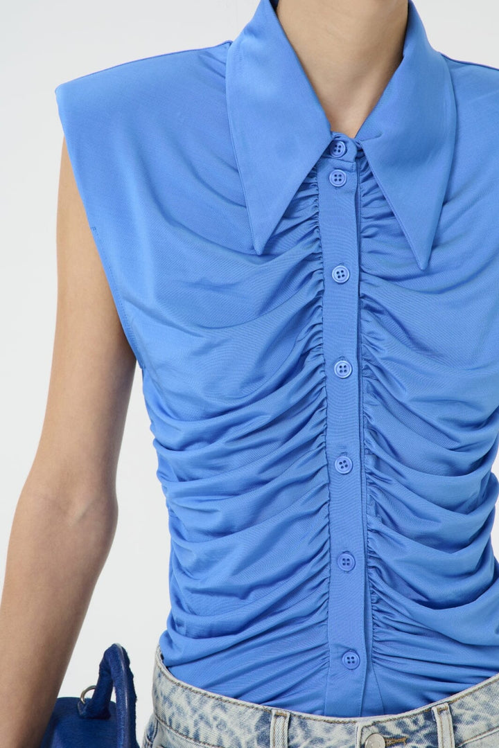 Gestuz - Gztaila Sl Shirt 10910126 - 184043 - Palace Blue