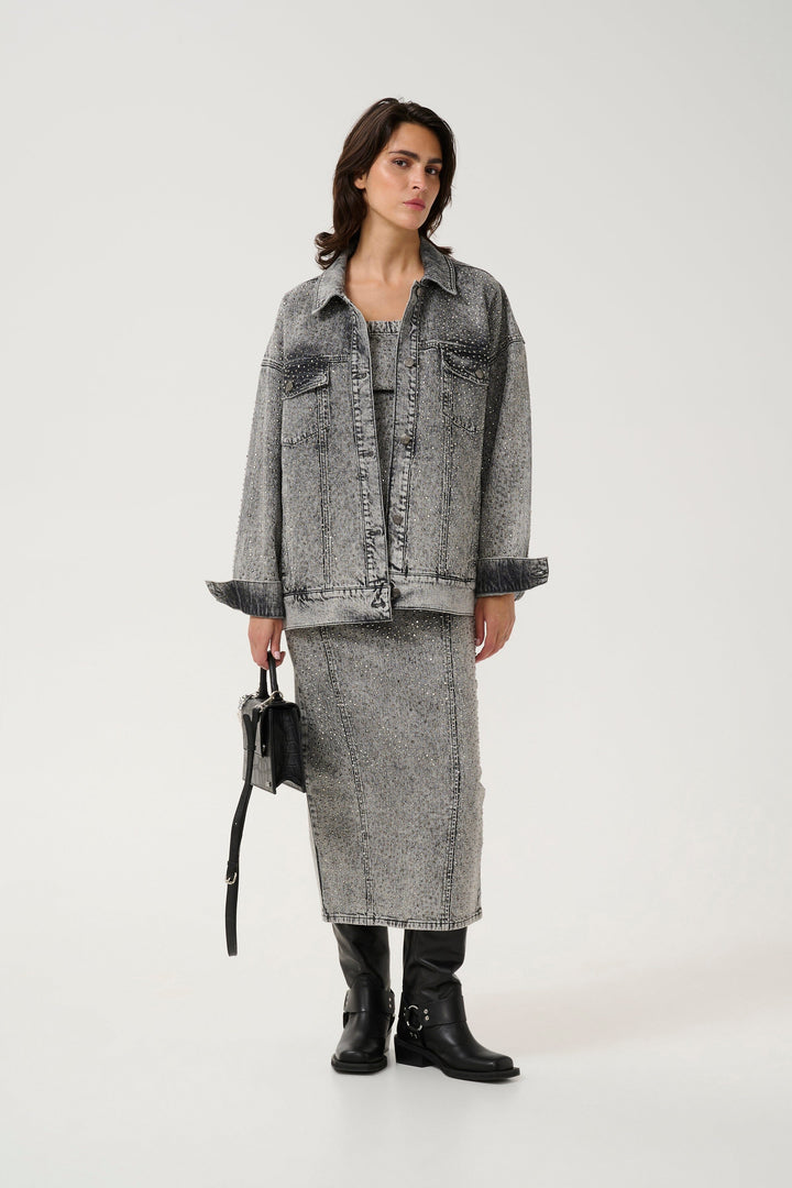 Forudbestilling - Gestuz - Gzzauma Jacket - 107487 Vintage Grey Wash Jakker 