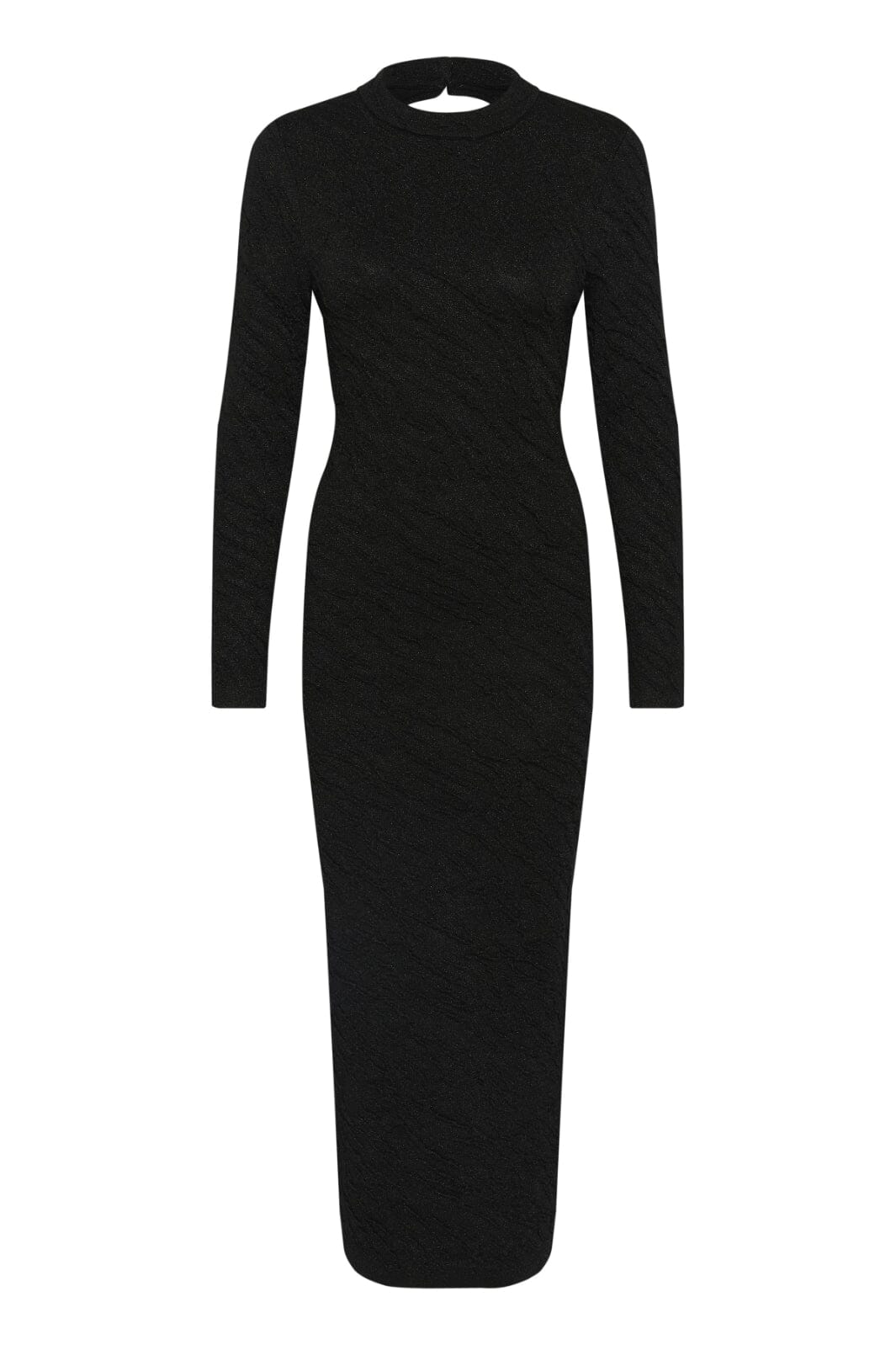 Forudbestilling - Gestuz - Pillagz Long Dress 10909589 - 106733 Black/Black Lurex Kjoler 