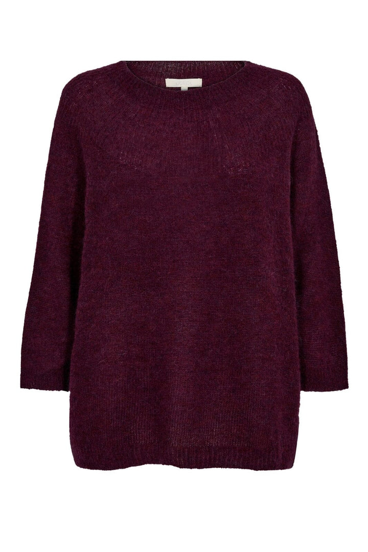 Forudbestilling - Gossia - Ameliago Sweater G1817 - Dark Plum Strikbluser 