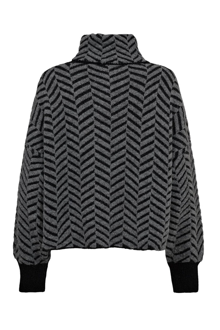 Forudbestilling - Gossia - Ginago Sweater G2168 - Black Grey Mix