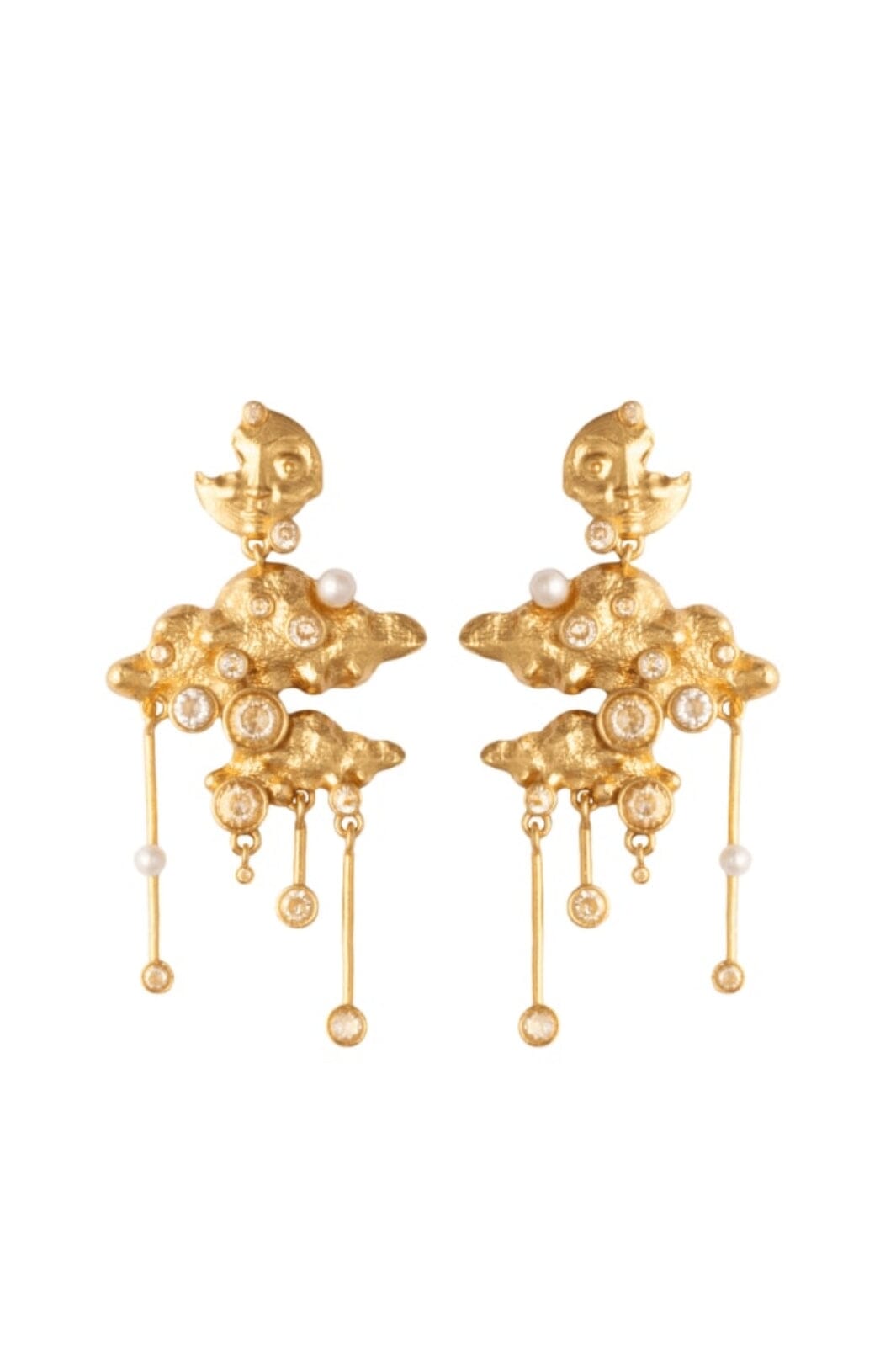 Forudbestilling - House Of Vincent - Cosmic Cascade Earrings - Gilded Øreringe 