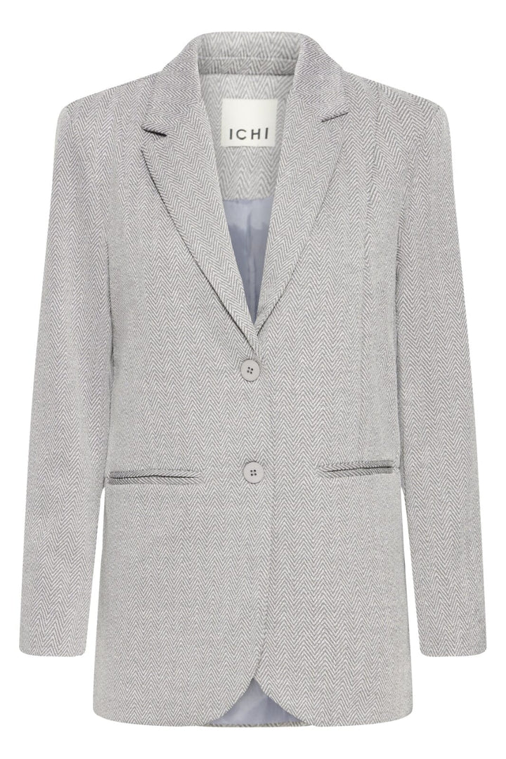 Ichi - Ihkate Jacquard Oversize Bl 20121605 - 900000482 - Sharkskin Herringbone