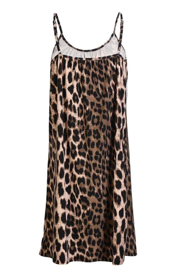 Liberte - Alma-Short-Strap-Dress 9588 - Big Lux Leo Fossil