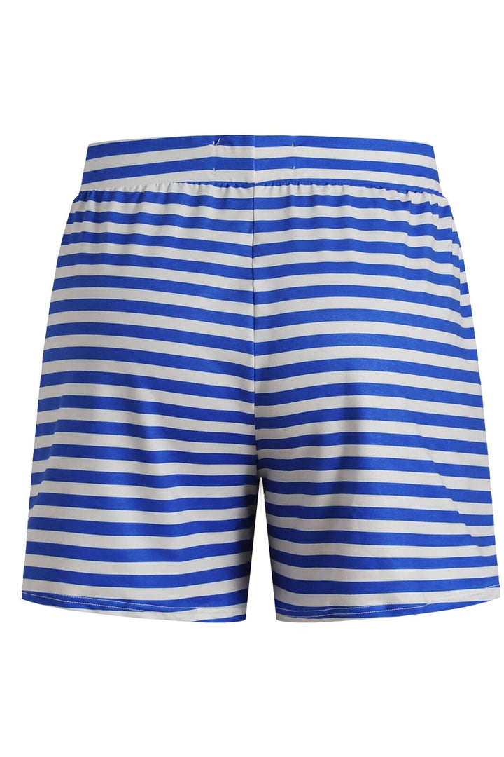 Liberte - Alma-Shorts 9517 - Stripe Ivory Cobolt