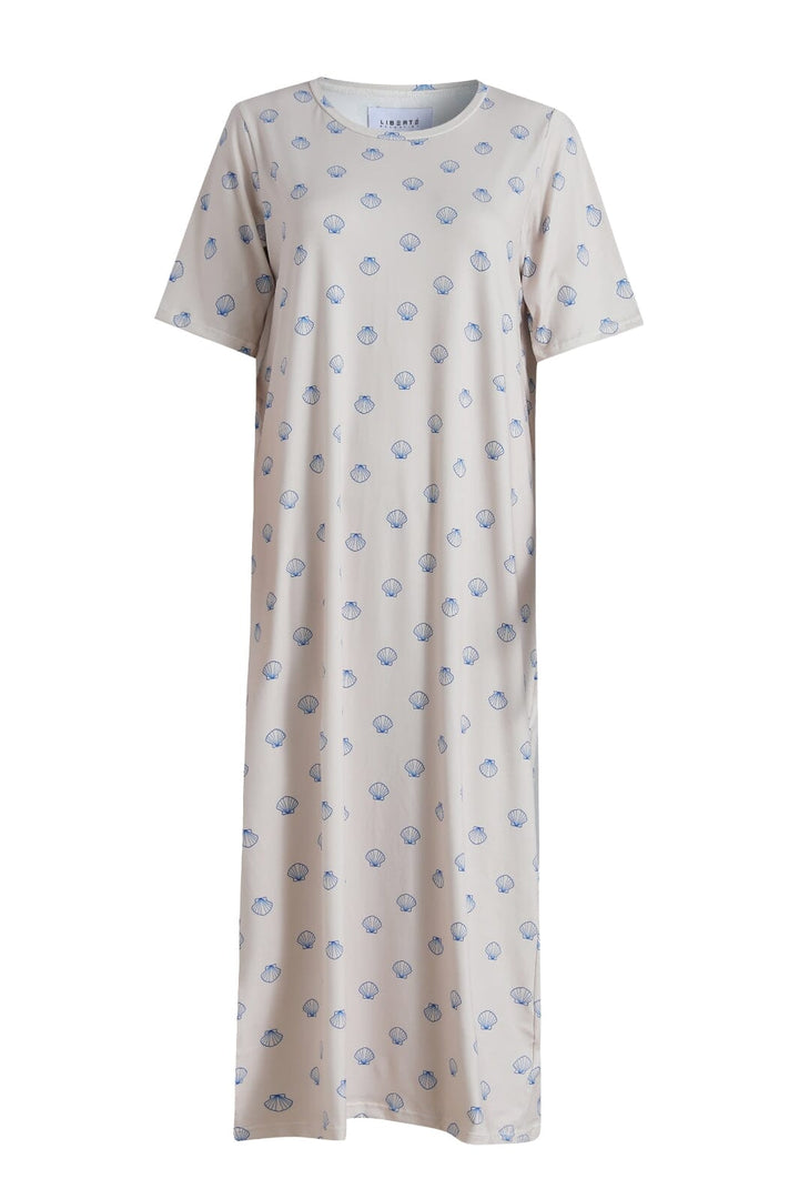 Liberte - Alma-Tshirt-Dress 9562 - Ivory Cobolt Shell