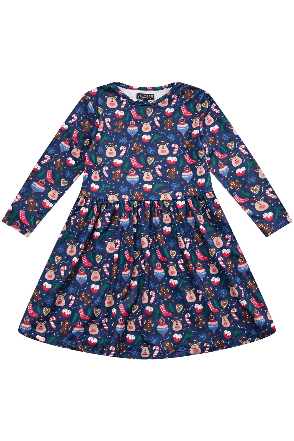 Forudbestilling - Liberte Ami - Alma-Ls-Babydoll-Dress (Kids) - Cookie X-Mas22 (November) Kjoler 