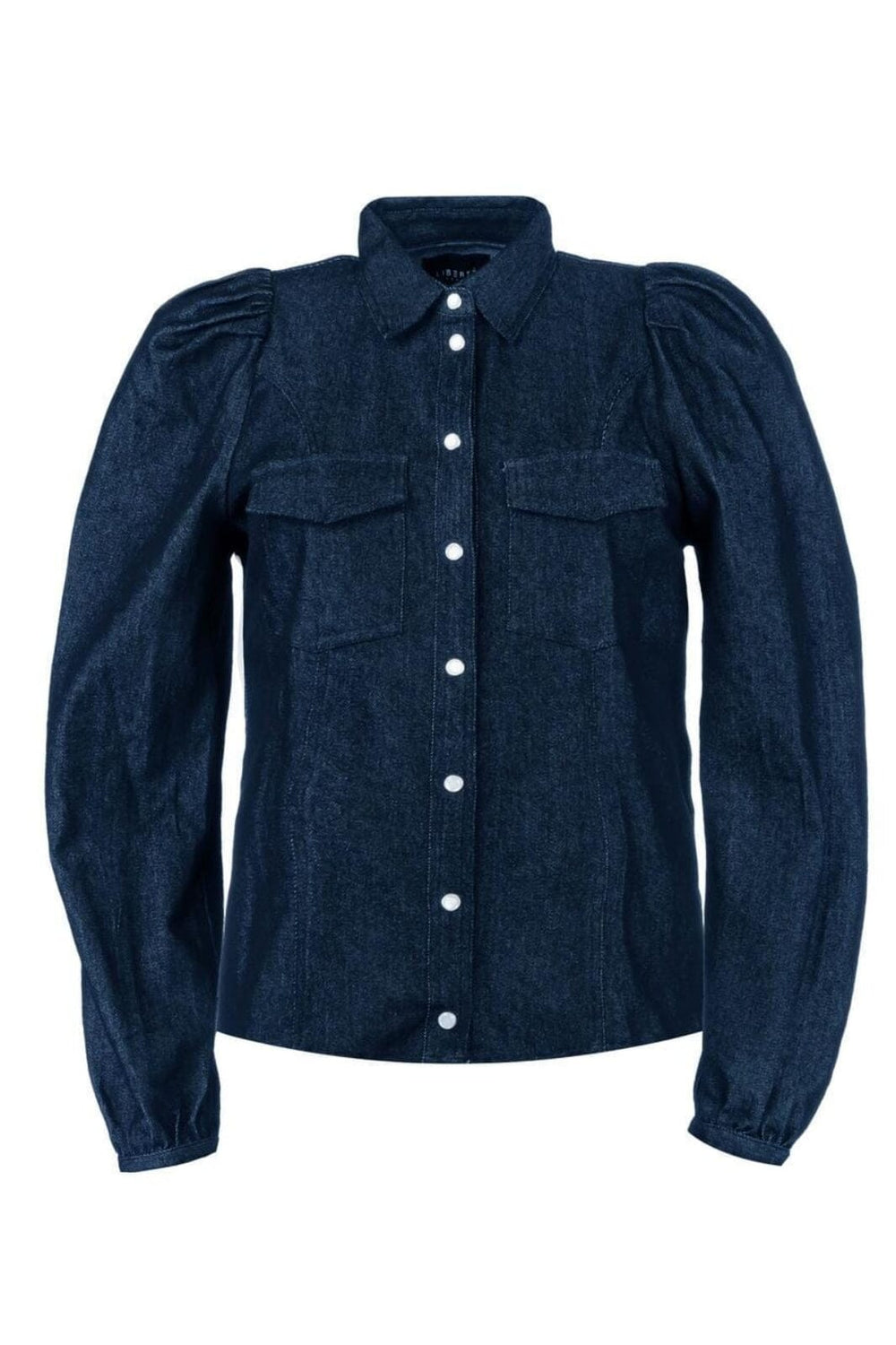 Forudbestilling - Liberte - Asta-Ls-Shirt - Dark Blue Denim Skjorter 
