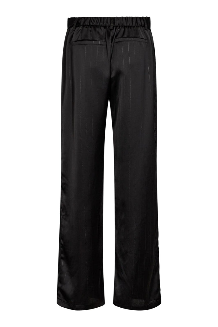 Forudbestilling - Liberte - Ibby-Wide-Pants - Black Lurex Stripe Bukser 