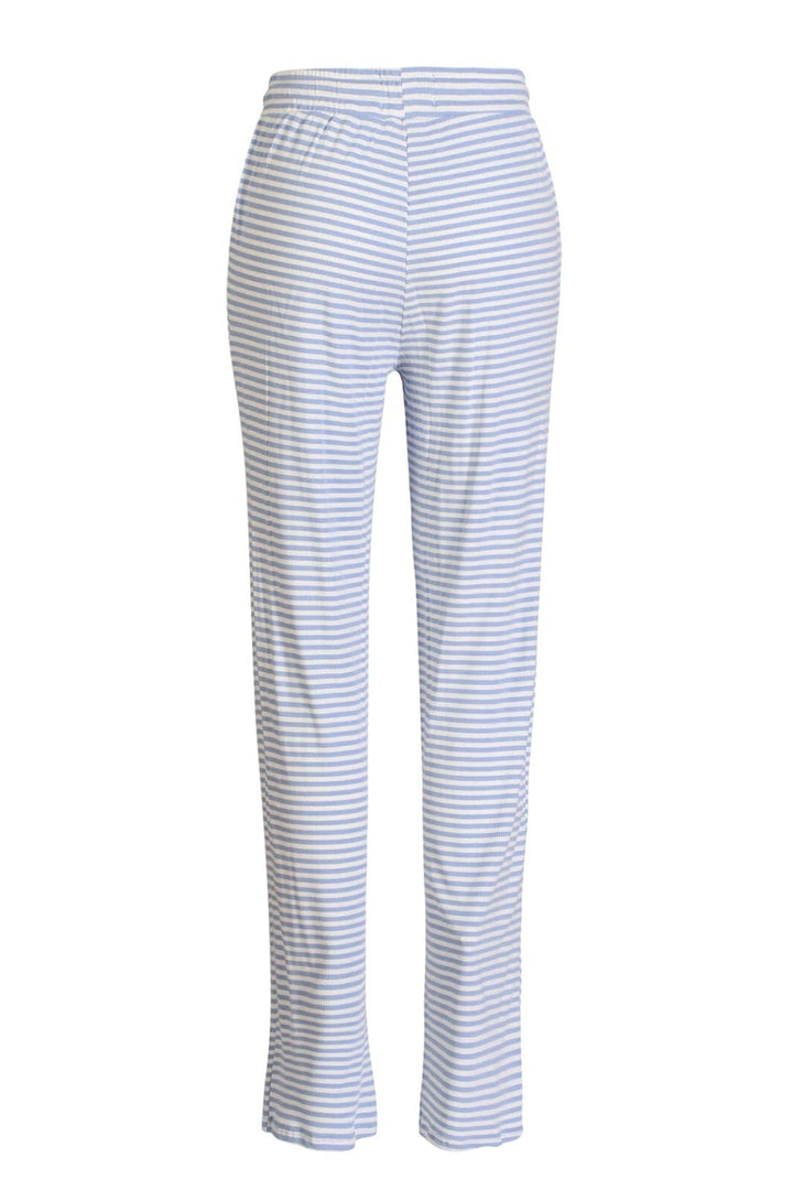 Liberte - Natalia-Straight-Pants 22061 - Light Blue White Stripe