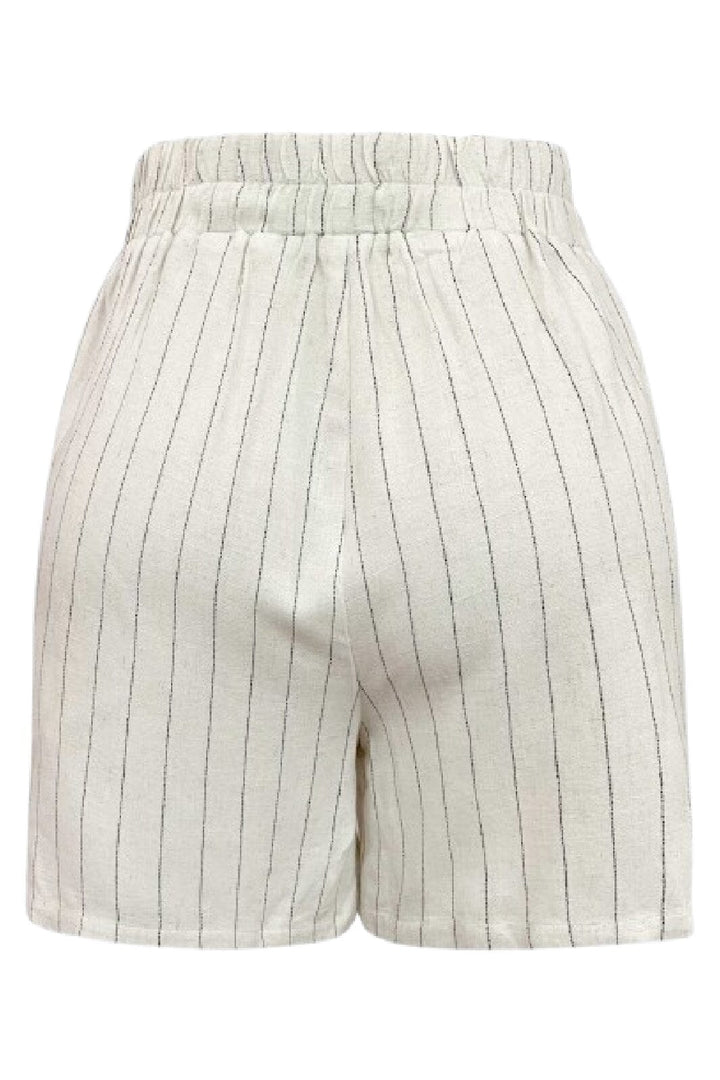 Liberte - Neo-Shorts 22200 - Nature Pinstripe