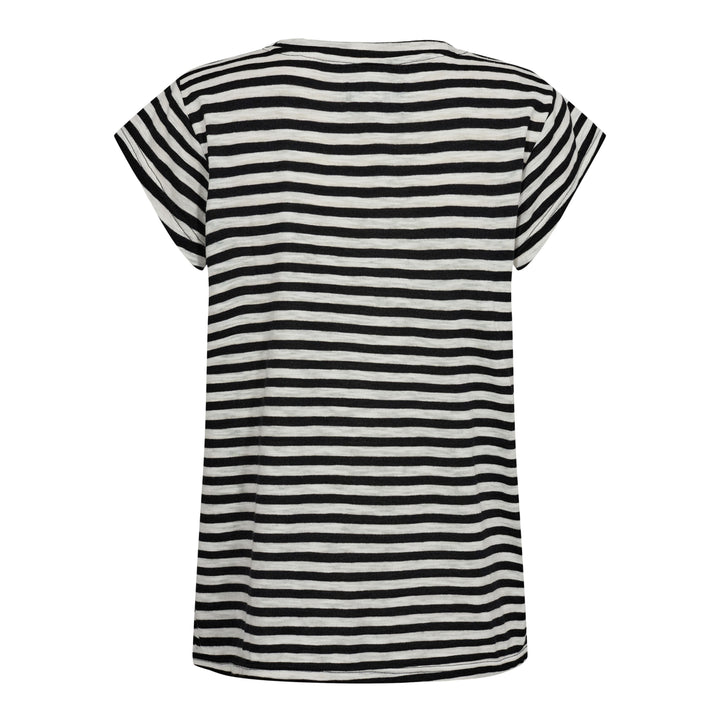 Forudbestilling - Liberte - Ulla-Stripe-Tshirt - Black White Stripe T-shirts 