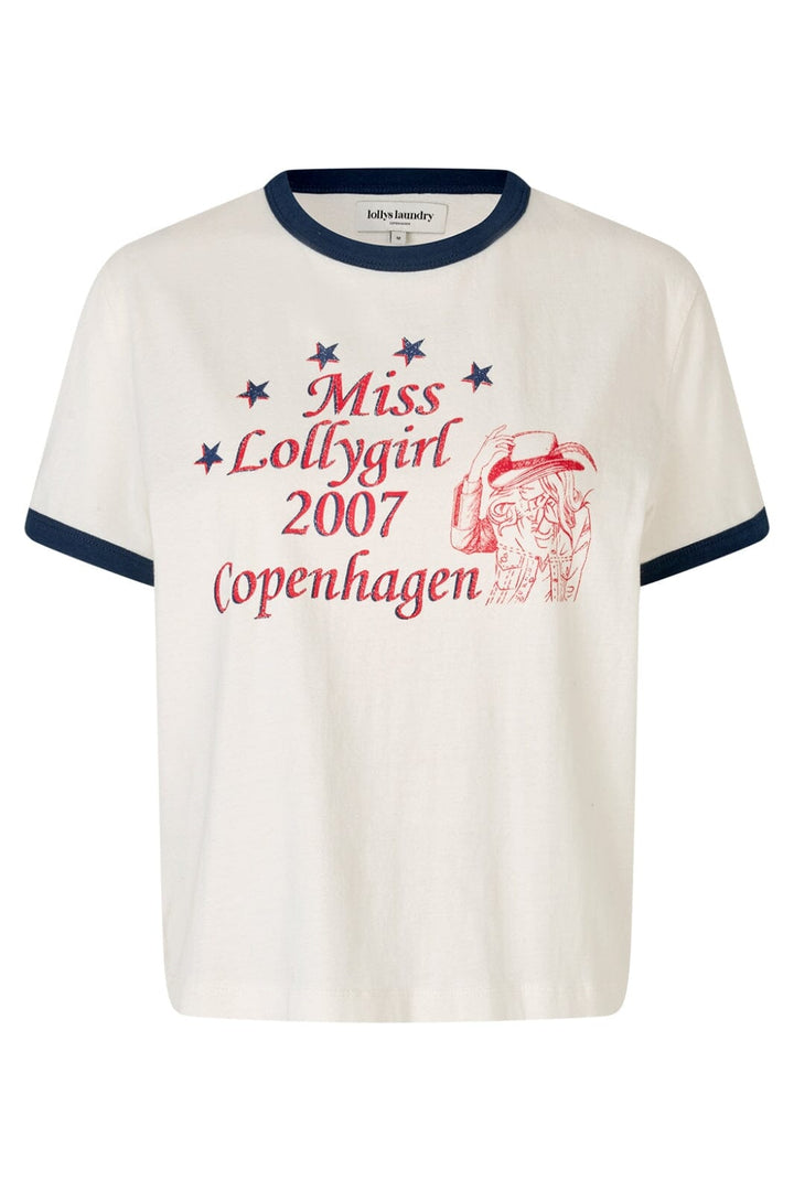 Forudbestilling - Lollys Laundry - Missll Tee Ss25449-1034 - 01 White T-shirts 