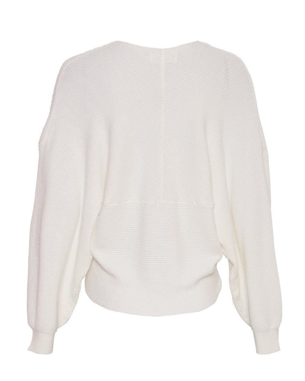 Forudbestilling - Moss Copenhagen - Mschzinelle Rachelle Wrap Pullover - Egret Pullover 