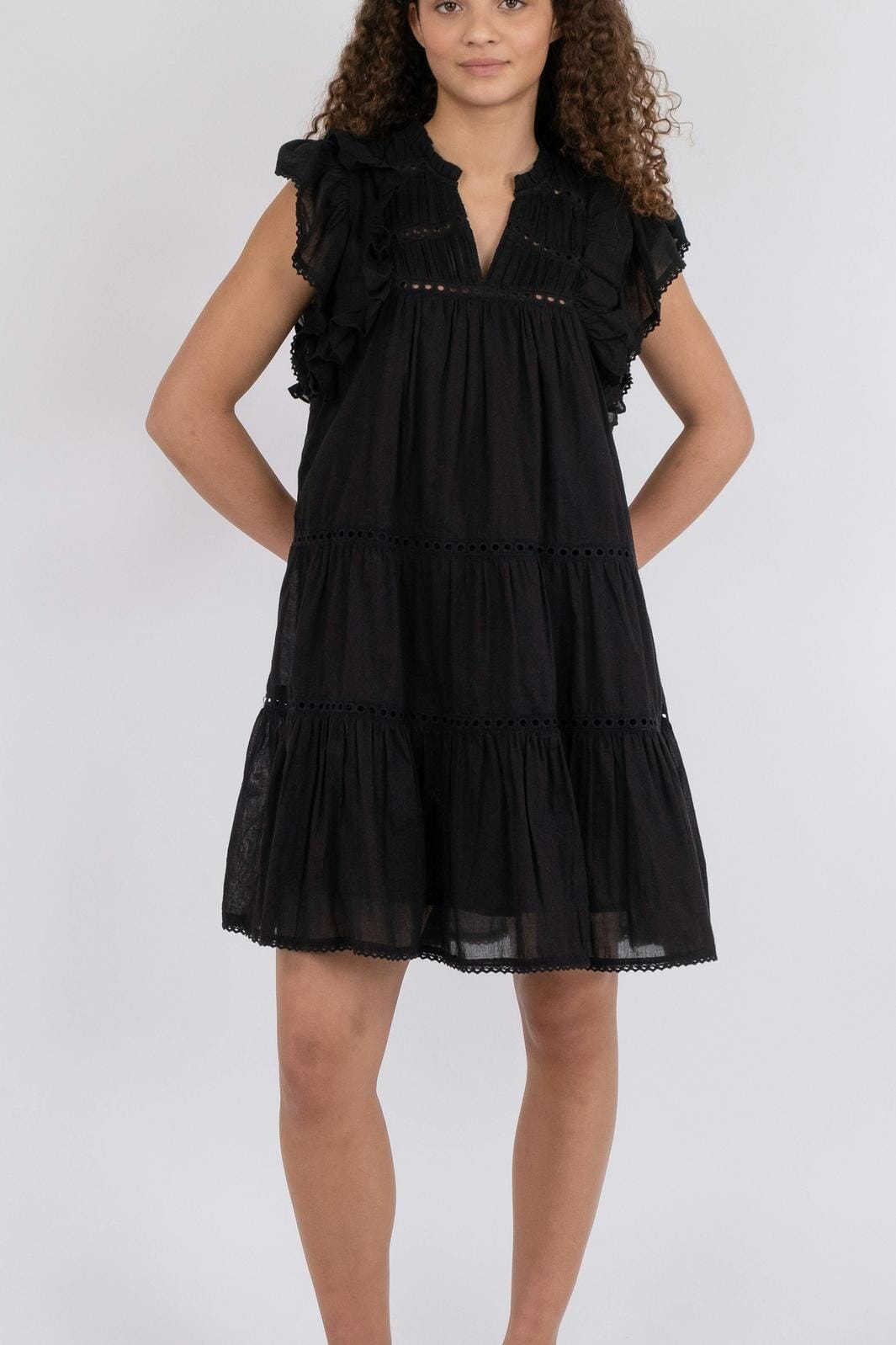 Neo Noir - Jamma S Voile Dress - Black