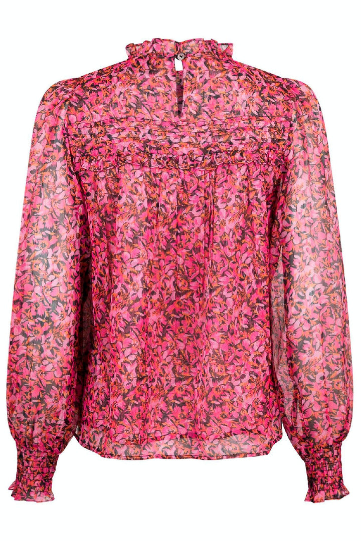 Forudbestilling - Neo Noir - Rhoda Dark Blossom Blouse - Pink (Uge 4) Bluser 
