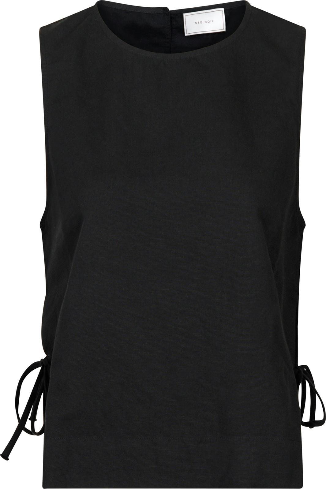 Neo Noir - Svetlana Linen Top - Black