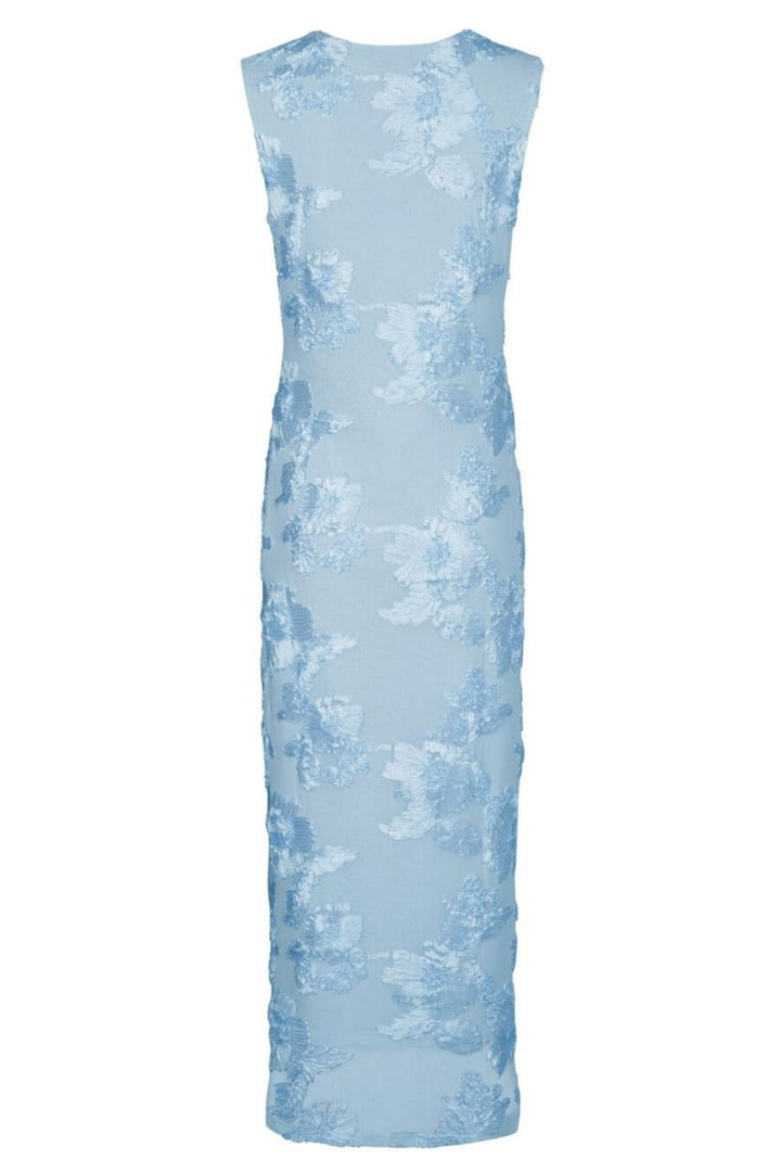 Forudbestilling - Neo Noir - Tiranna Big Flower Mesh Dress 166824 - 145 - Light Blue Kjoler 
