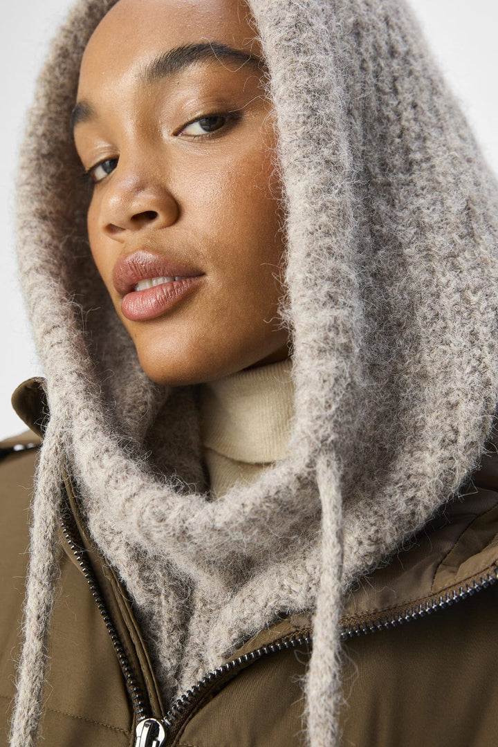 Forudbestilling - Object - Objmilu Knit Balaclava - 4604016 Humus Melange