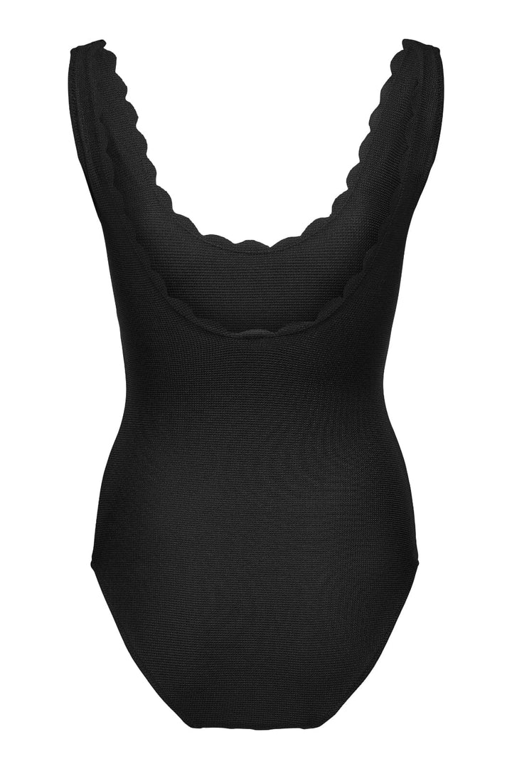 Only - Onldelphine Scallop Swimsuit Acc - 4686127 Black