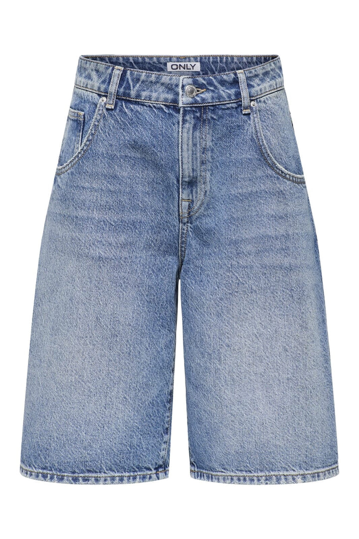 Forudbestilling - Only - Onlmate Reg Baggy Long Shorts - 4674440 Medium Blue Denim