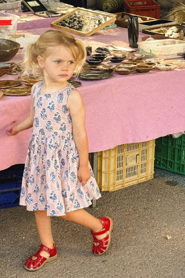 Forudbestilling - Sissel Edelbo - Suri MINI Dress SE 1395 - Blue Flowers Kjoler 