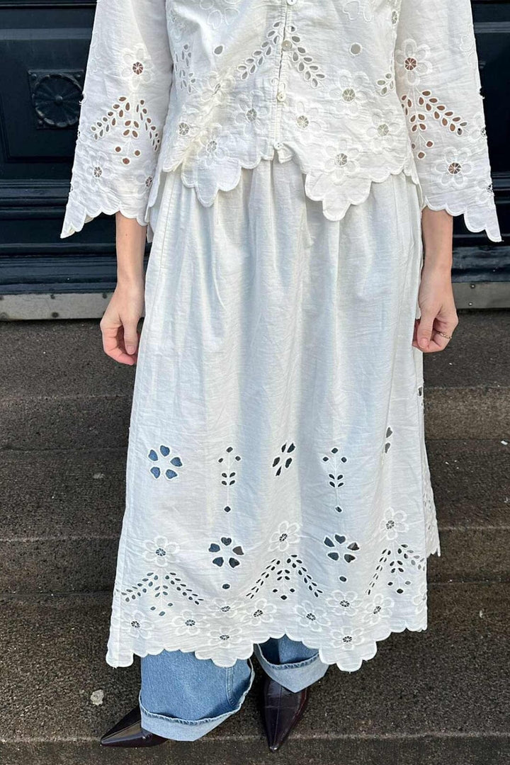 Sissel Edelbo - Trine Skirt SE 1635 - White Cutwork