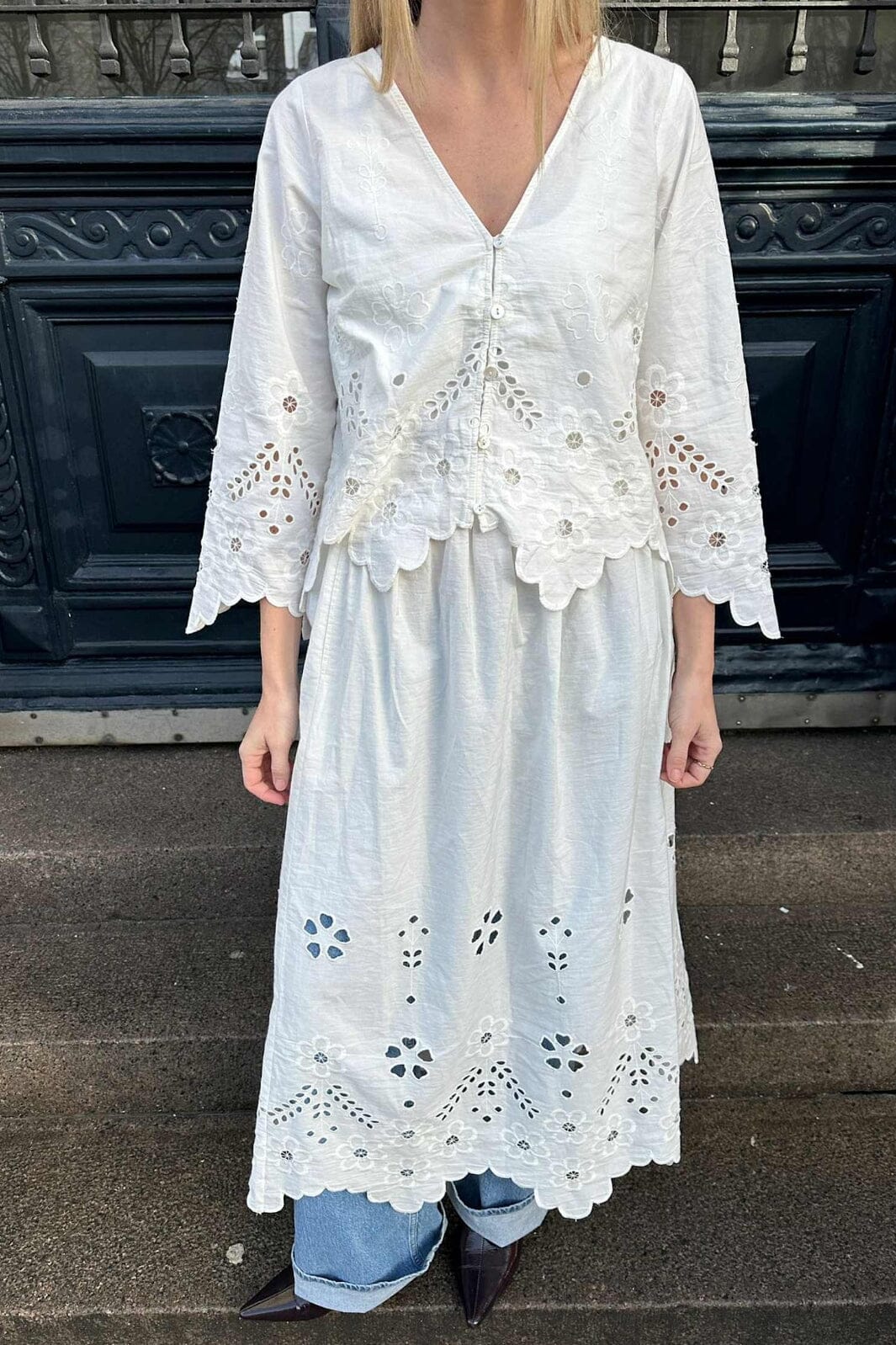 Sissel Edelbo - Trine Top SE 1636 - White Cutwork