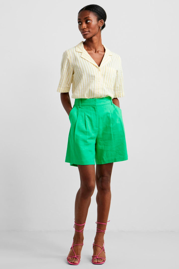 Forudbestilling - Y.A.S - YasIsma Hw Shorts - Irish Green (Marts) Shorts 