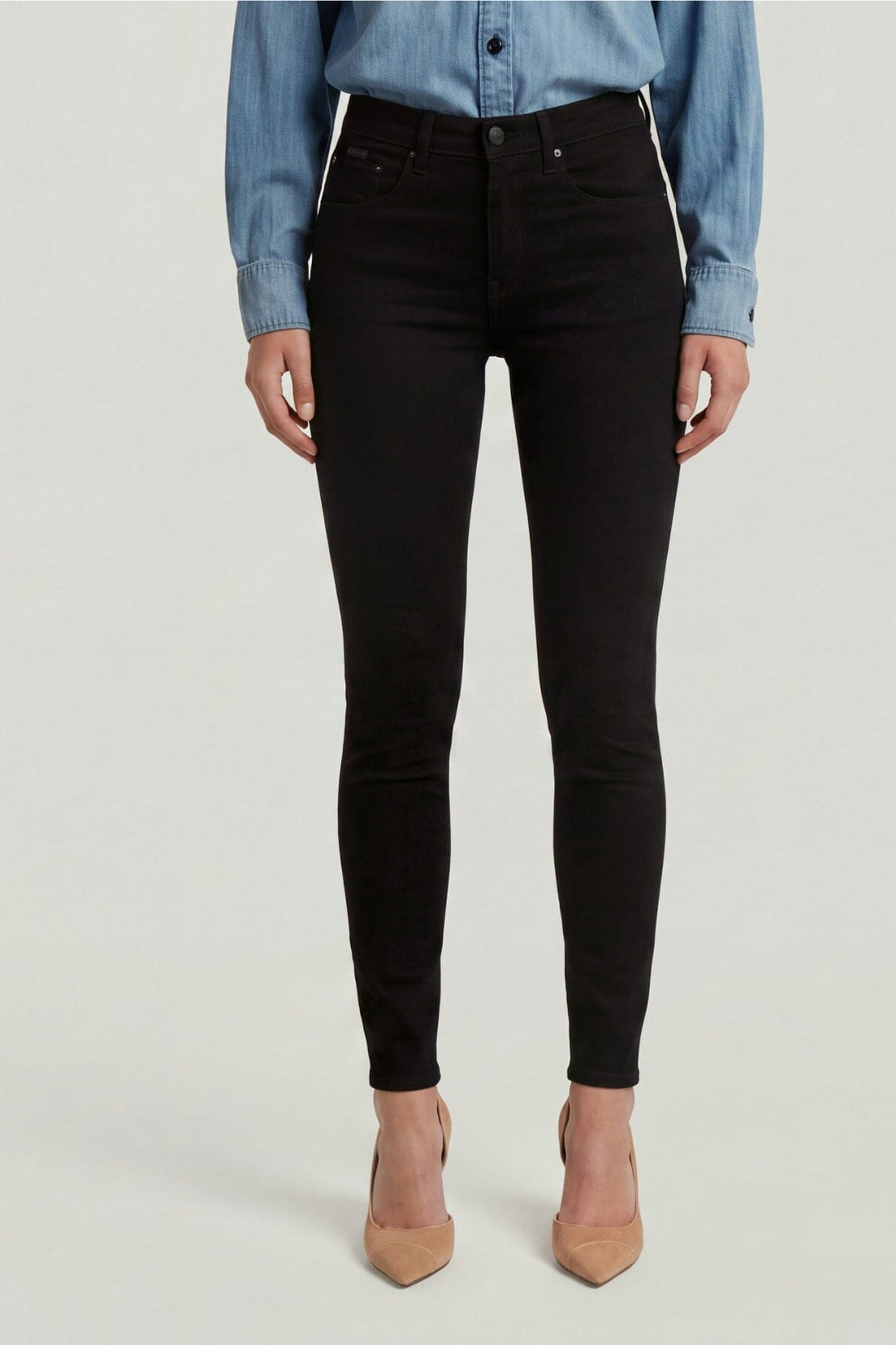 G-Star - 3301 Skinny Wmn D05175-B964-A810 - Pitch Black Jeans 