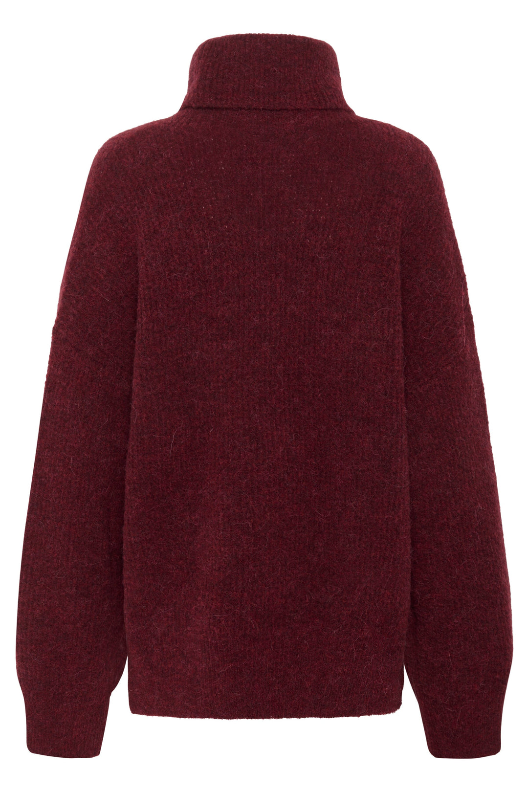 Gestuz - Alphagz Rollneck 10909446 - 107340 - Blood Red Mélange Strikbluser 