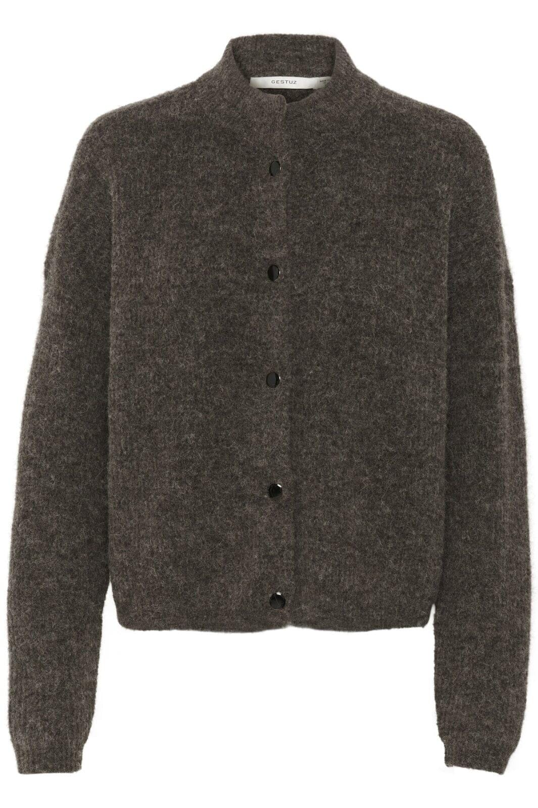 Gestuz - Alphagz Short Cardigan 10905931 - 107959 - Chestnut Melange Cardigans 