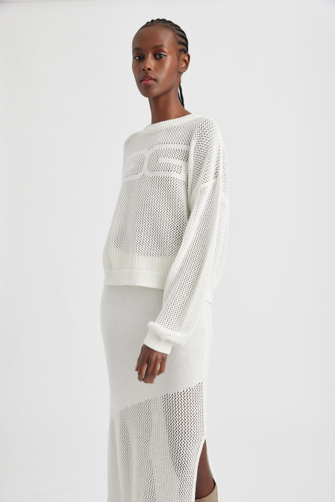Gestuz - CarryGZ pullover - Egret Strikbluser 