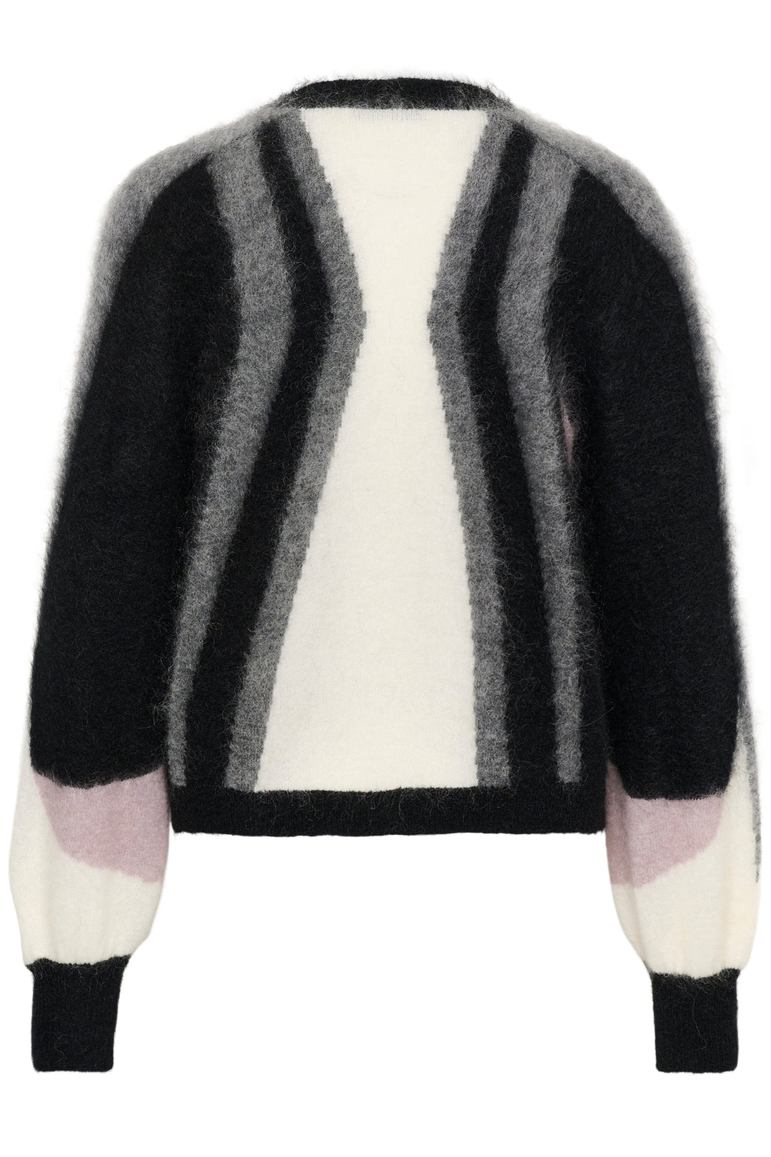 Gestuz - Gzdebbie Multi Cardigan 10911645 - 1000039 - Black/Off White/Grey/Quail Cardigans 