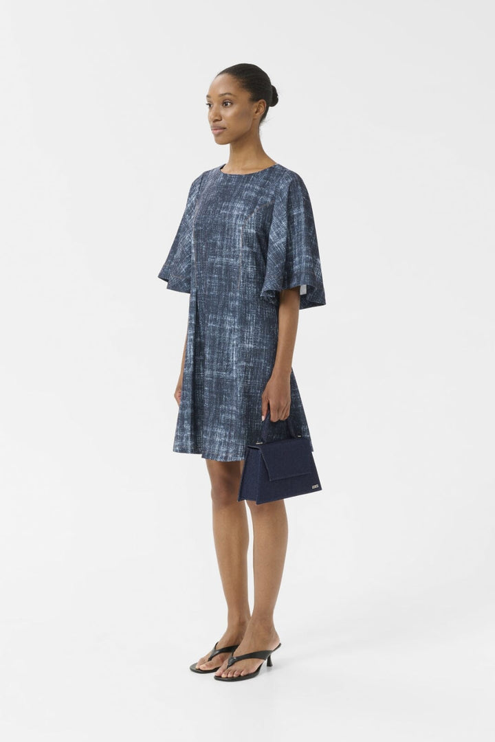 Gestuz - Gzdemia P Short Dress 10910411 - 107880 - Dark Denim Structure