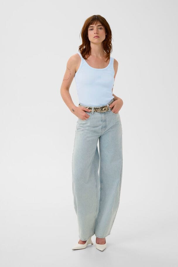 Gestuz - Gzdrew Logo Top 2.0 10910067 - 134016 - Blue Finch Toppe 