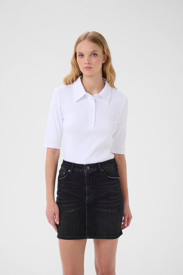 Gestuz - Gzdrew Polo Top 10910952 - 110601 - Bright White Toppe 