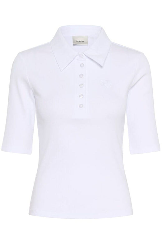 Gestuz - Gzdrew Polo Top 10910952 - 110601 - Bright White Toppe 