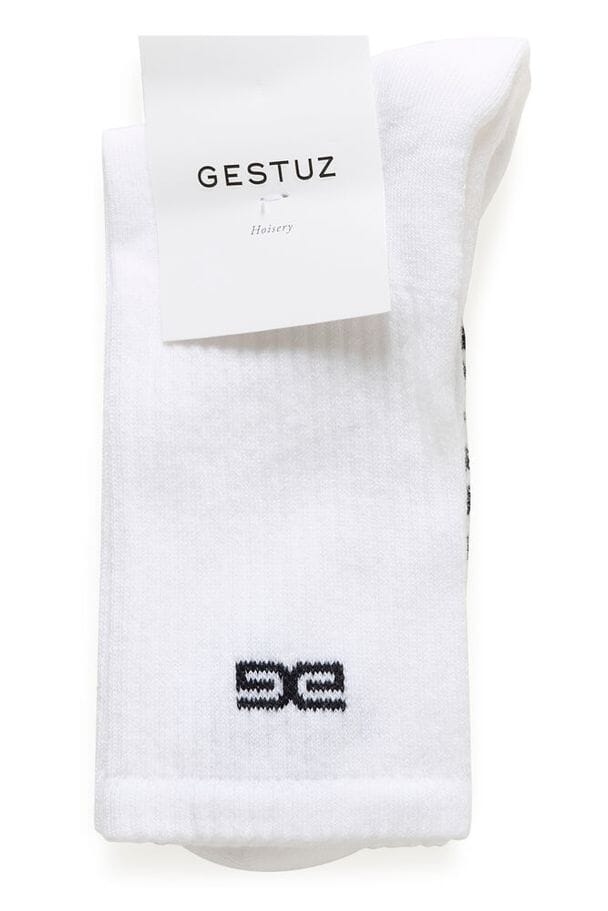 Gestuz - Gzgg Socks 10910919 - 110601 - Bright White Strømper 