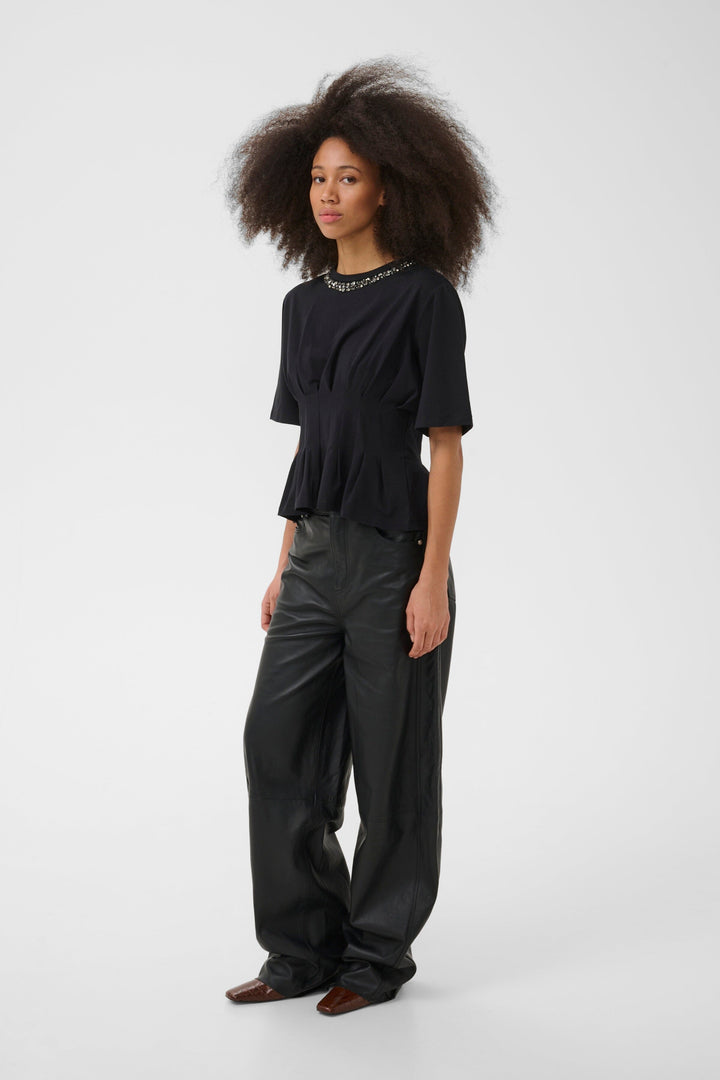 Gestuz - Gzinez Deco Tee 10911653 - 100017 - Black T-shirts 