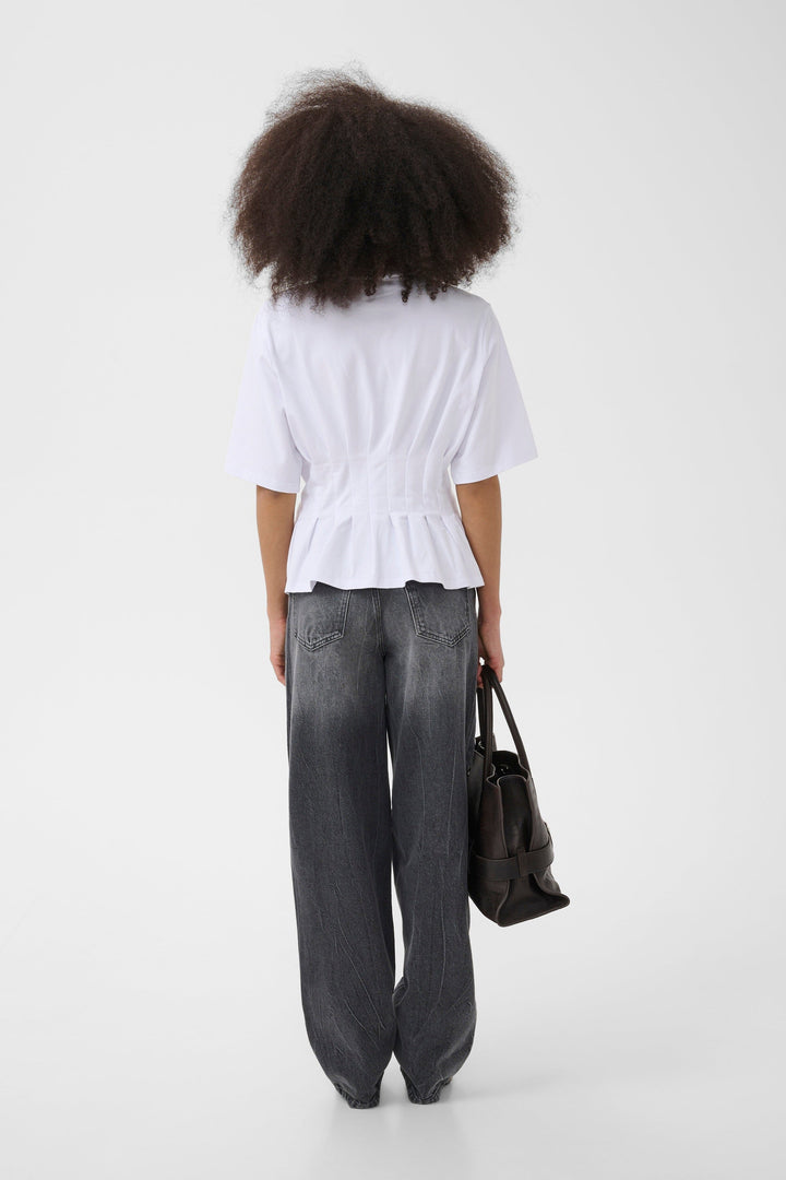 Gestuz - Gzinez Deco Tee 10911653 - 110601 - Bright White T-shirts 