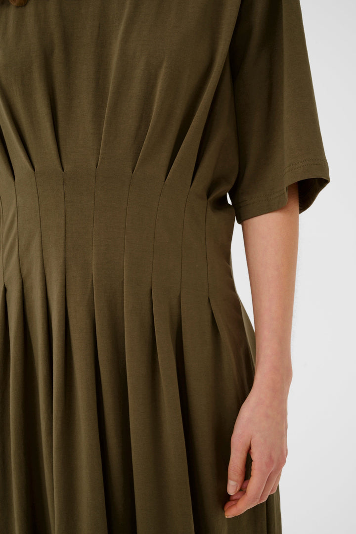 Gestuz - Gzinez Long Dress 10911383 - 190622 - Military Olive Kjoler 