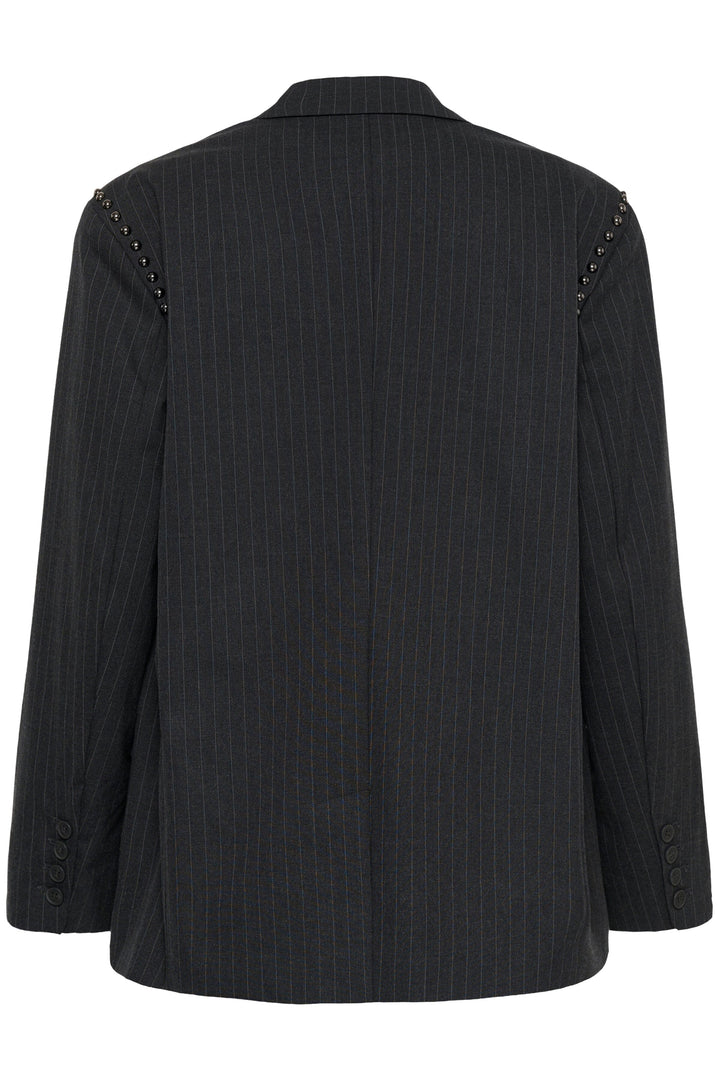 Gestuz - Gzlehela Blazer 10911590 - 1000026 - Dark Grey Pinstripe Blazere 