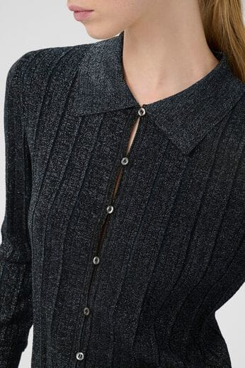 Gestuz - Gzmabel Cardigan 10910756 - 108647 - Black With Lurex Cardigans 