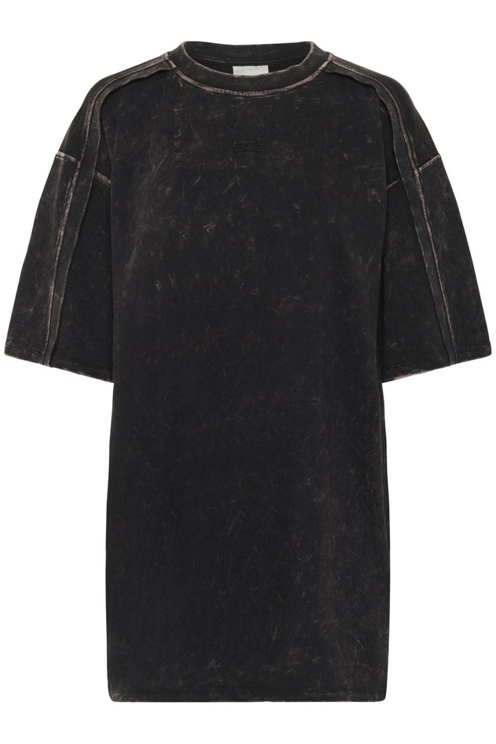 Gestuz - Gzneia Oz Tee 10910657 - 108377 - Black Brown Washed T-shirts 